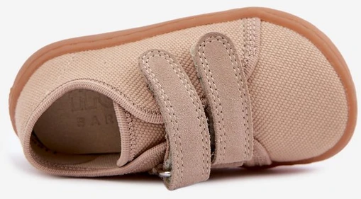 Vaikiškos barefoot šlepetės Froddo, smėlio spalvos