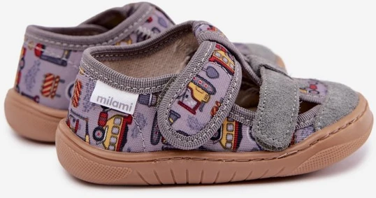 Vaikiškos barefoot šlepetės Milami, pilkos