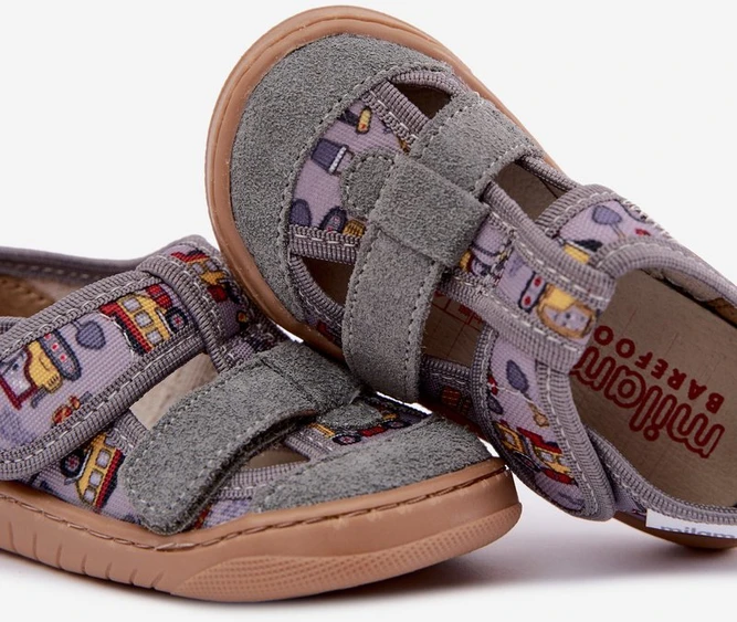 Vaikiškos barefoot šlepetės Milami, pilkos
