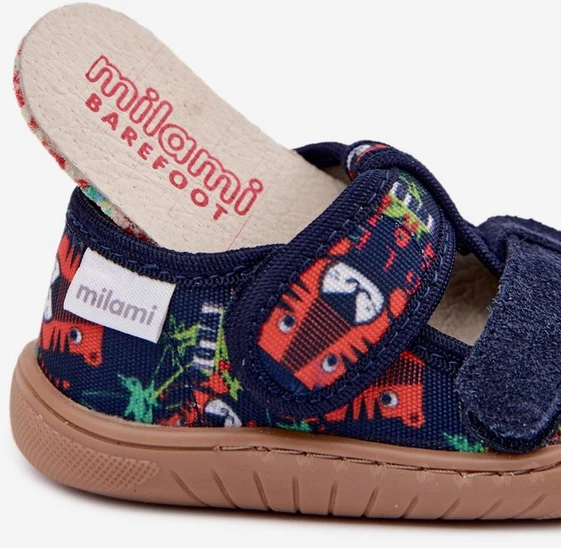 Vaikiškos barefoot šlepetės Milami, tamsiai mėlynos