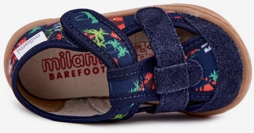 Vaikiškos barefoot šlepetės Milami, tamsiai mėlynos
