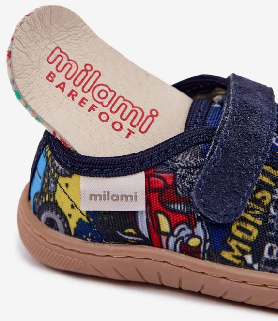 Vaikiškos barefoot šlepetės Milami, tamsiai mėlynos