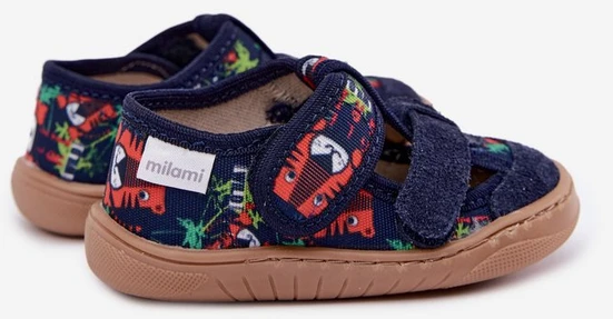 Vaikiškos barefoot šlepetės Milami, tamsiai mėlynos