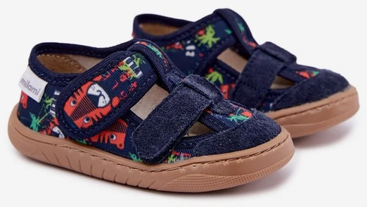 Vaikiškos barefoot šlepetės Milami, tamsiai mėlynos