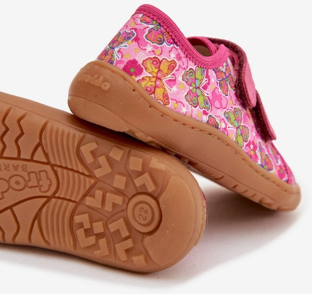 Vaikiškos barefoot šlepetės, rožinės Froddo
