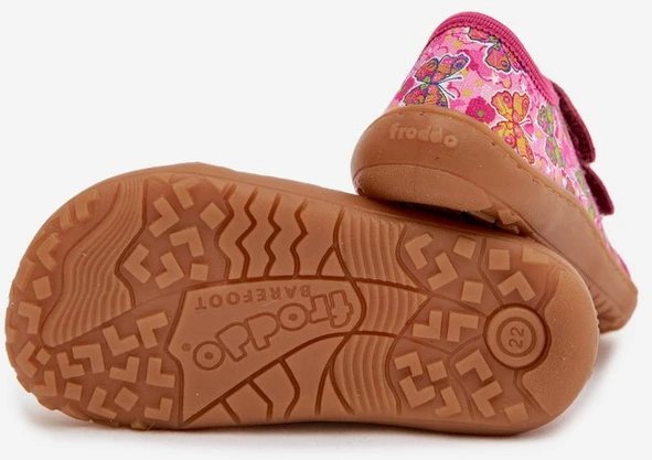 Vaikiškos barefoot šlepetės, rožinės Froddo