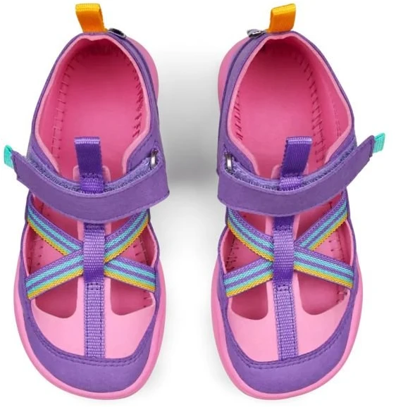 Vaikiškos barefoot tipo basutės su lipukais Affenzahn Breezy Toucan