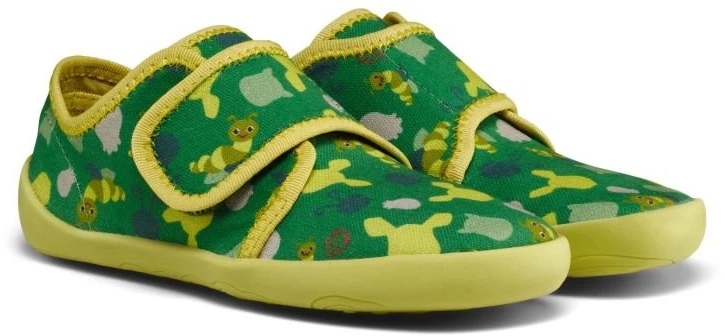Vaikiškos barefoot tipo šlepetės Affenzahn Movy Caterpillar