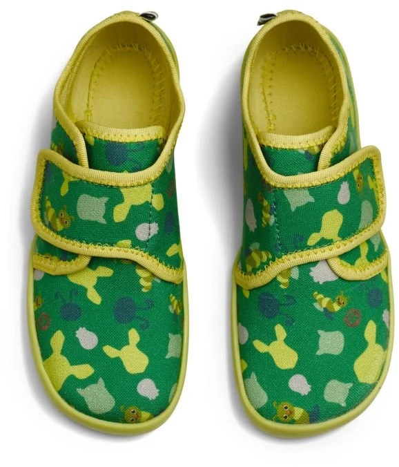 Vaikiškos barefoot tipo šlepetės Affenzahn Movy Caterpillar