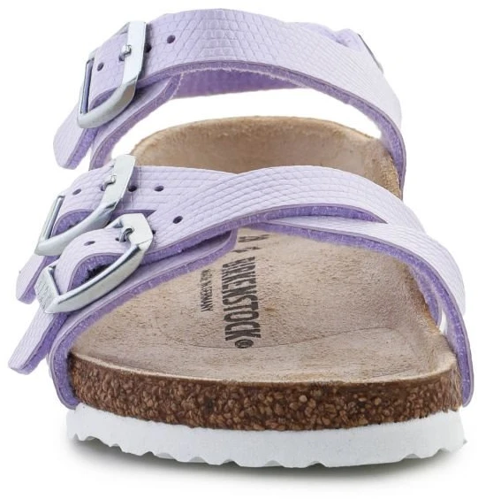 Vaikiškos basutės Birkenstock Kumba Shiny Lizard, violetinės