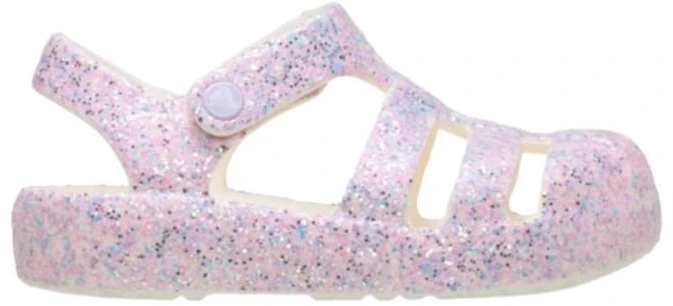 Vaikiškos basutės Crocs Classic Glitter Fismerman, rožinės