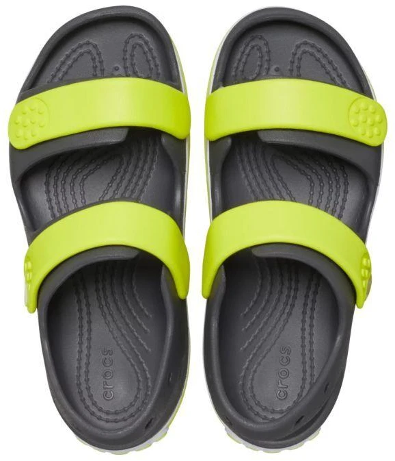 Vaikiškos basutės Crocs Crocband Cruiser, grafito ir geltonos spalvos, 209423 1NJ