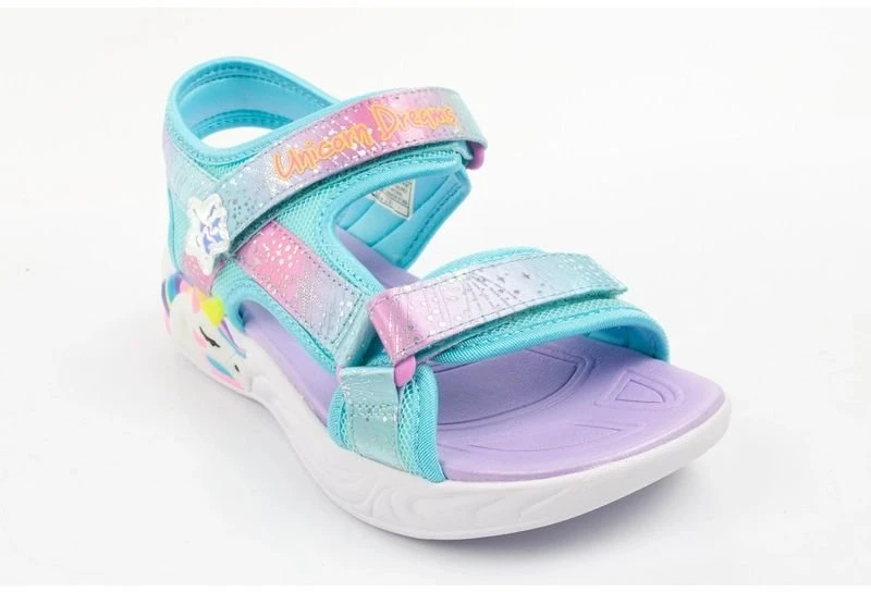 Vaikiškos basutės Skechers Unicorn Dreams su LED, rožinės