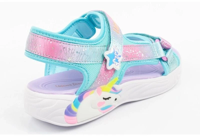 Vaikiškos basutės Skechers Unicorn Dreams su LED, rožinės