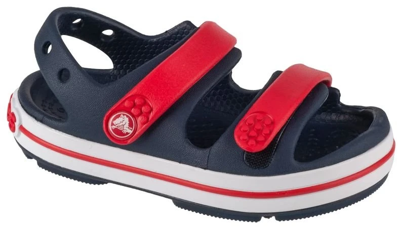 Vaikiškos basutės su dirželiu Crocs Crocband Cruiser, tamsiai mėlynos
