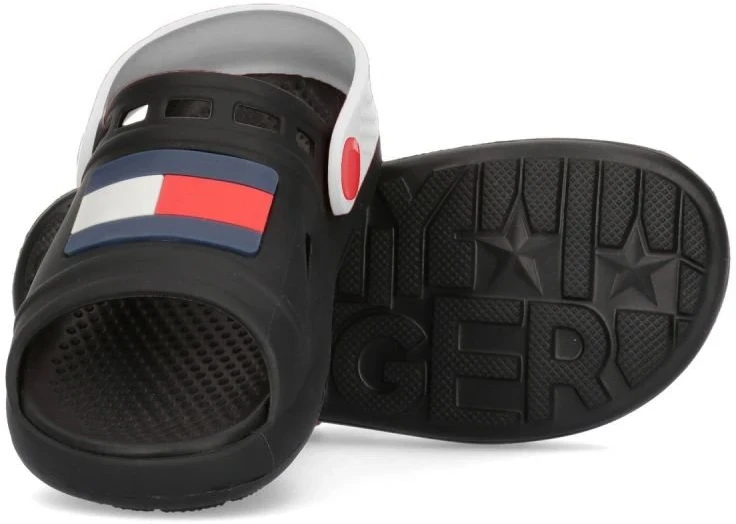 Vaikiškos basutės su kontrastiniu kulno dirželiu Tommy Hilfiger