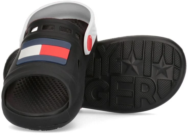 Vaikiškos basutės su kontrastiniu kulno dirželiu Tommy Hilfiger