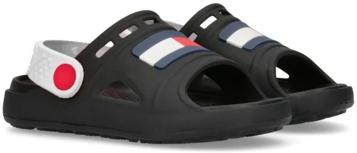 Vaikiškos basutės su kontrastiniu kulno dirželiu Tommy Hilfiger