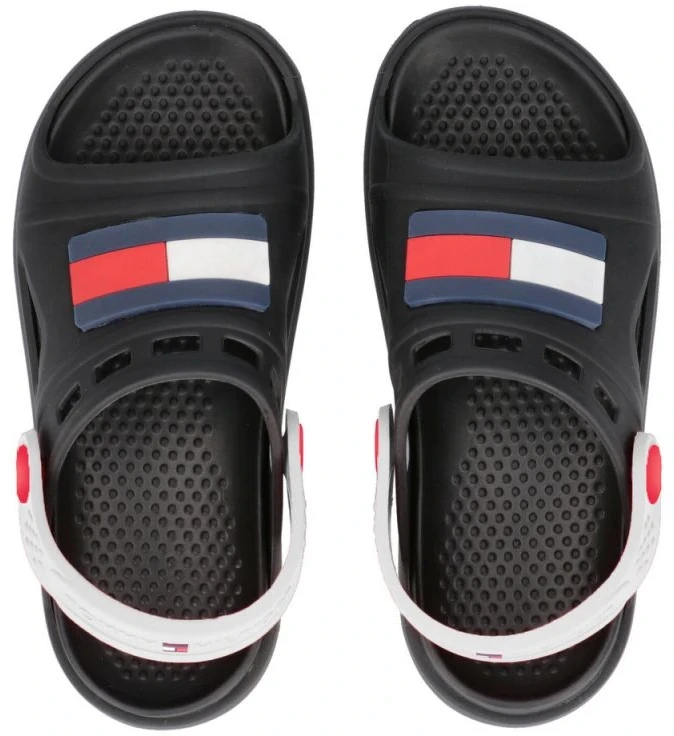Vaikiškos basutės su kontrastiniu kulno dirželiu Tommy Hilfiger