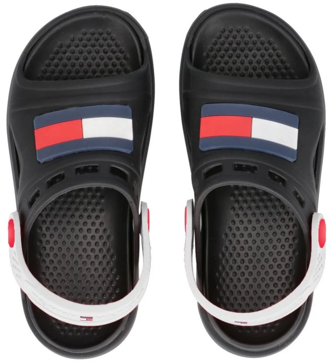 Vaikiškos basutės su kontrastiniu kulno dirželiu Tommy Hilfiger