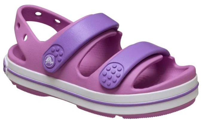 Vaikiškos basutės su lipukais Crocs Crocband Cruiser, violetinės
