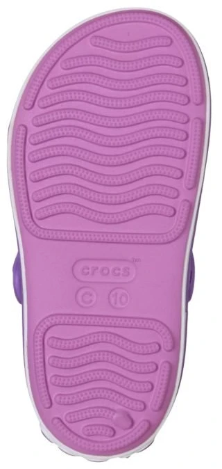 Vaikiškos basutės su lipukais Crocs Crocband Cruiser, violetinės
