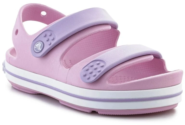 Vaikiškos basutės su reguliuojamais lipukais Crocs Crocband Cruiser, violetinės