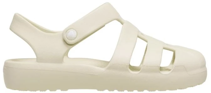 Vaikiškos basutės su uždaru priekiu Crocs Classic Fisherman, smėlio