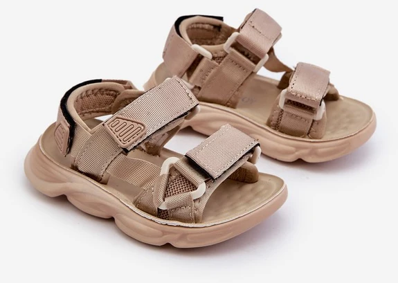 Vaikiškos basutės su Velcro užsegimu Smėlio spalvos Orretta
