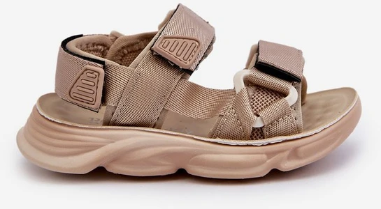 Vaikiškos basutės su Velcro užsegimu Smėlio spalvos Orretta