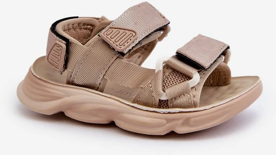 Vaikiškos basutės su Velcro užsegimu Smėlio spalvos Orretta