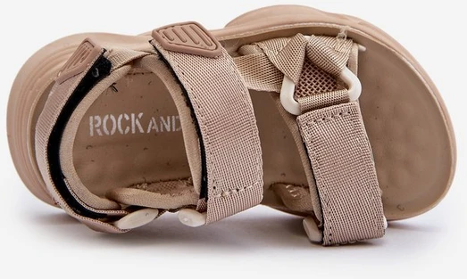 Vaikiškos basutės su Velcro užsegimu Smėlio spalvos Orretta