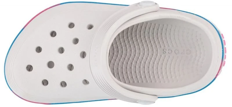 Vaikiškos klumpės Crocs Off Court Glitter Band, baltos