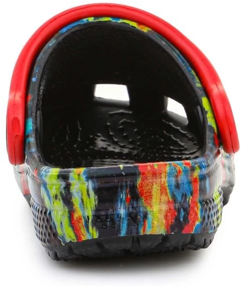 Vaikiškos klumpės su abstrakčiu raštu Crocs Classic Tie Dye Graphic, įvairiaspalvės