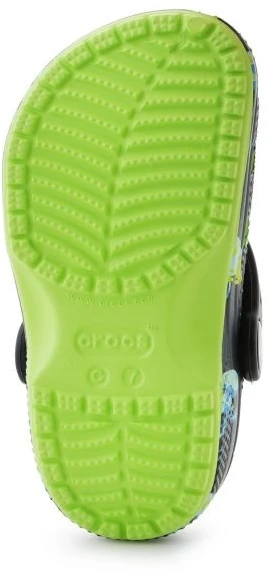 Vaikiškos klumpės su gamtos motyvu Crocs Classic Meta Scape, žalios ir įvairiaspalvės