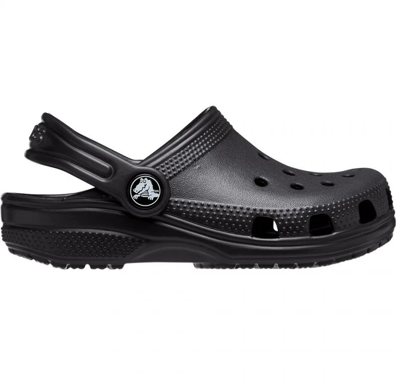 Vaikiškos klumpės su pasukamu dirželiu Crocs Classic Clog, juodos