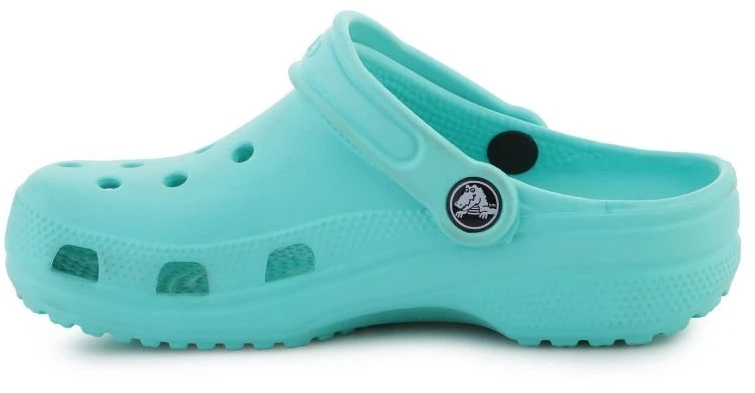 Vaikiškos klumpės su pasukamu kulno dirželiu Crocs Classic, žalios