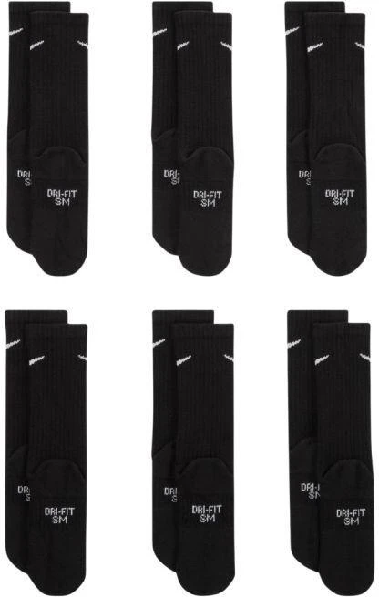 Vaikiškos kojinės Nike Everyday Cush Crew, 6 poros, juodos, SX6910 010