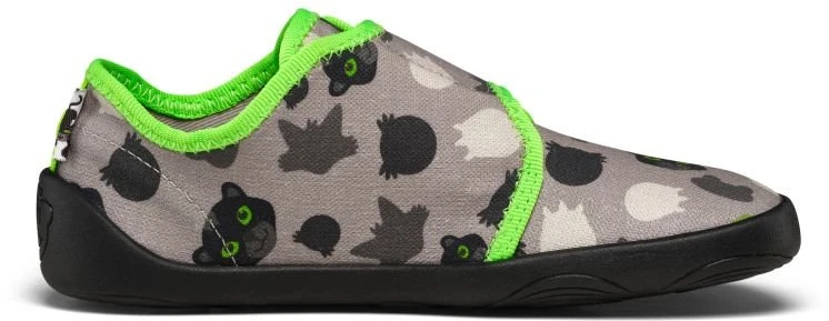 Vaikiškos medvilninės barefoot tipo šlepetės Affenzahn Movy Panther