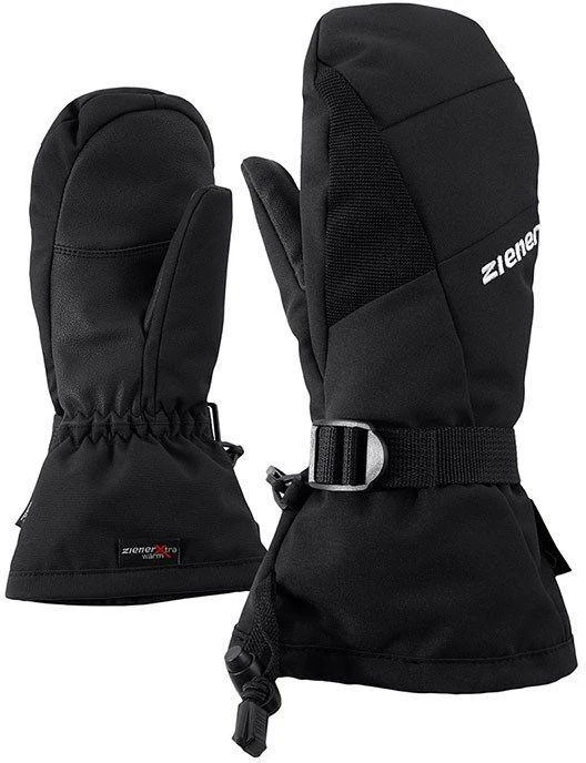 Vaikiškos pirštinės Ziener Lanic GTX + Gore Plus Warm Mitten Junior – juodos, dydis: S