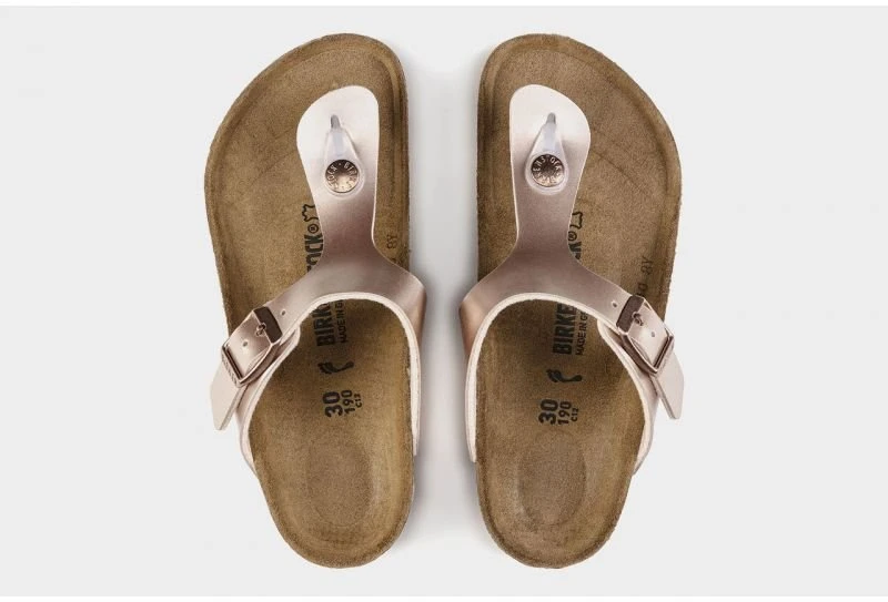 Vaikiškos šlepetės per pirštą Birkenstock Gizeh, rožinės