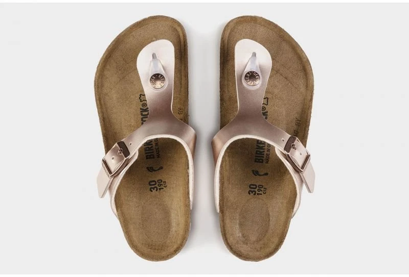 Vaikiškos šlepetės per pirštą Birkenstock Gizeh, rožinės