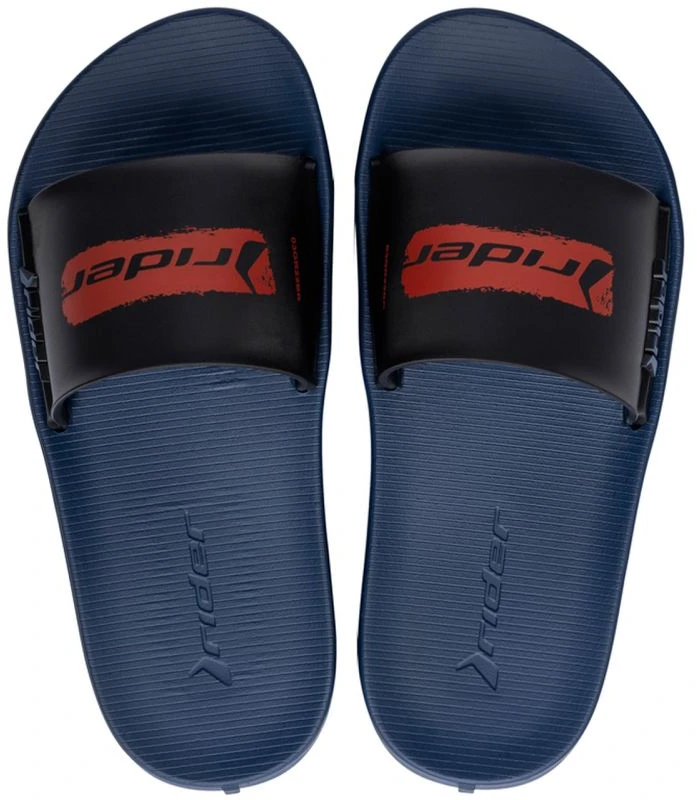 Vaikiškos šlepetės Rider Speed Slide IN, tamsiai mėlynos, juodos ir raudonos