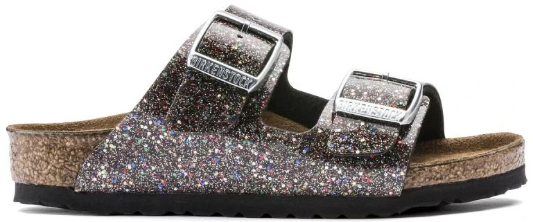 Vaikiškos šlepetės su sagtimis Birkenstock Arizona, žėrinčios