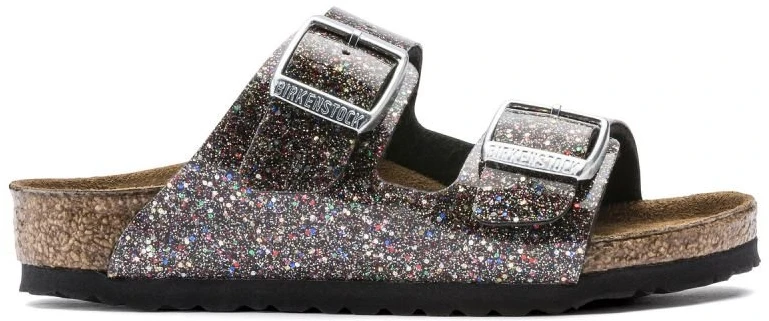 Vaikiškos šlepetės su sagtimis Birkenstock Arizona, žėrinčios