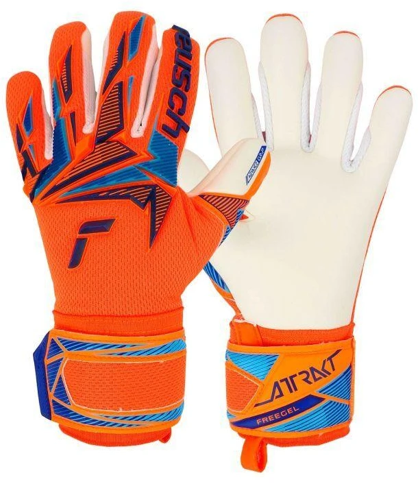 Vaikiškos vartininko pirštinės Reusch Attrakt Freegel Advance, oranžinės, 5672035 2290
