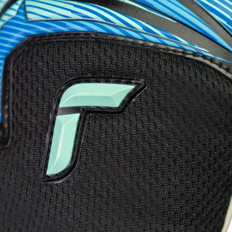 Vaikiškos vartininko pirštinės Reusch Attrakt RE:Grip NC, juodos ir mėlynos, 5672535 7272