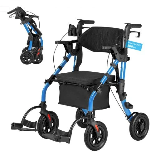 VEVOR 2-in-1 vaikštynė ir transporto kėdė senjorams