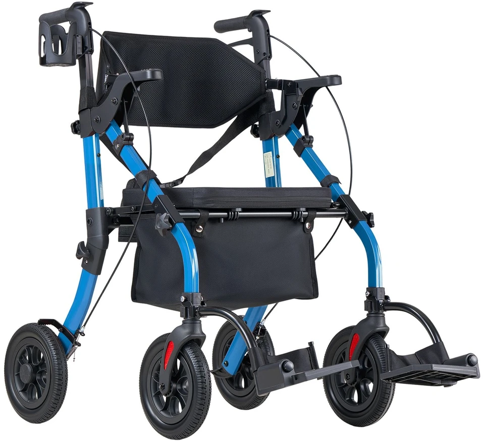 VEVOR 2-in-1 vaikštynė ir transporto kėdė senjorams