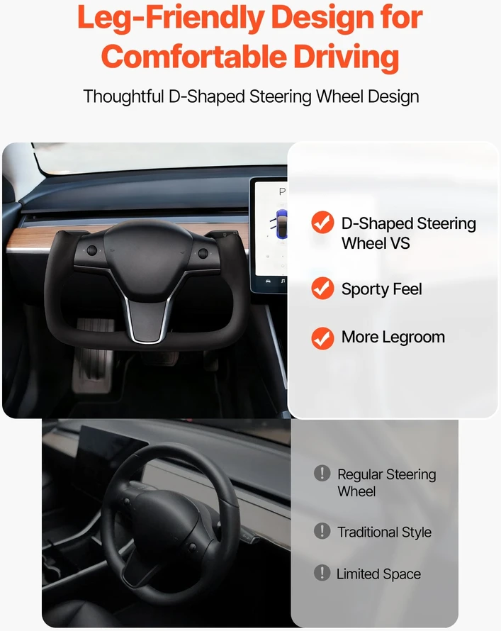 VEVOR Tesla Model 3 vairas su šildymu